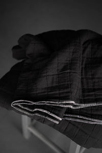 Jacquard Square Cotton - Lunar Black - Merchant & Mills