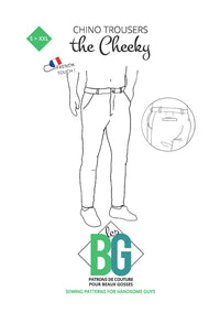 The Cheeky - Chino Trousers - Mens Sewing Pattern - Patrons Les BG
