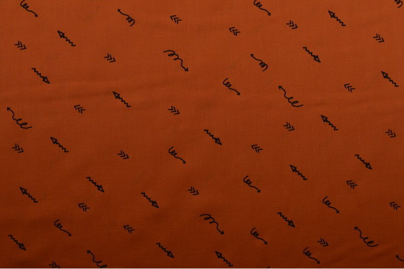 Cotton Voile - ARROWS - European Import - Oeko-Tex® - Copper