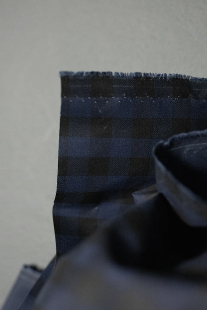 Gingham British Organic Cotton Traditional Oilskin - Deep Ocean - Merchant & Mills