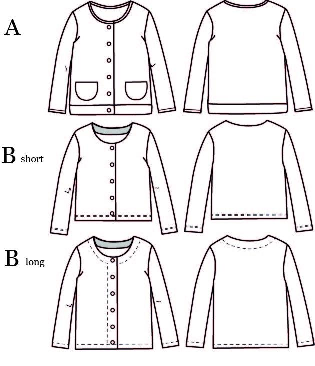 Vic Mum Cardigan Sewing Pattern - Ladies 34/46 - Ikatee