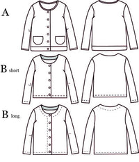 Vic Mum Cardigan Sewing Pattern - Ladies 34/36 - Ikatee