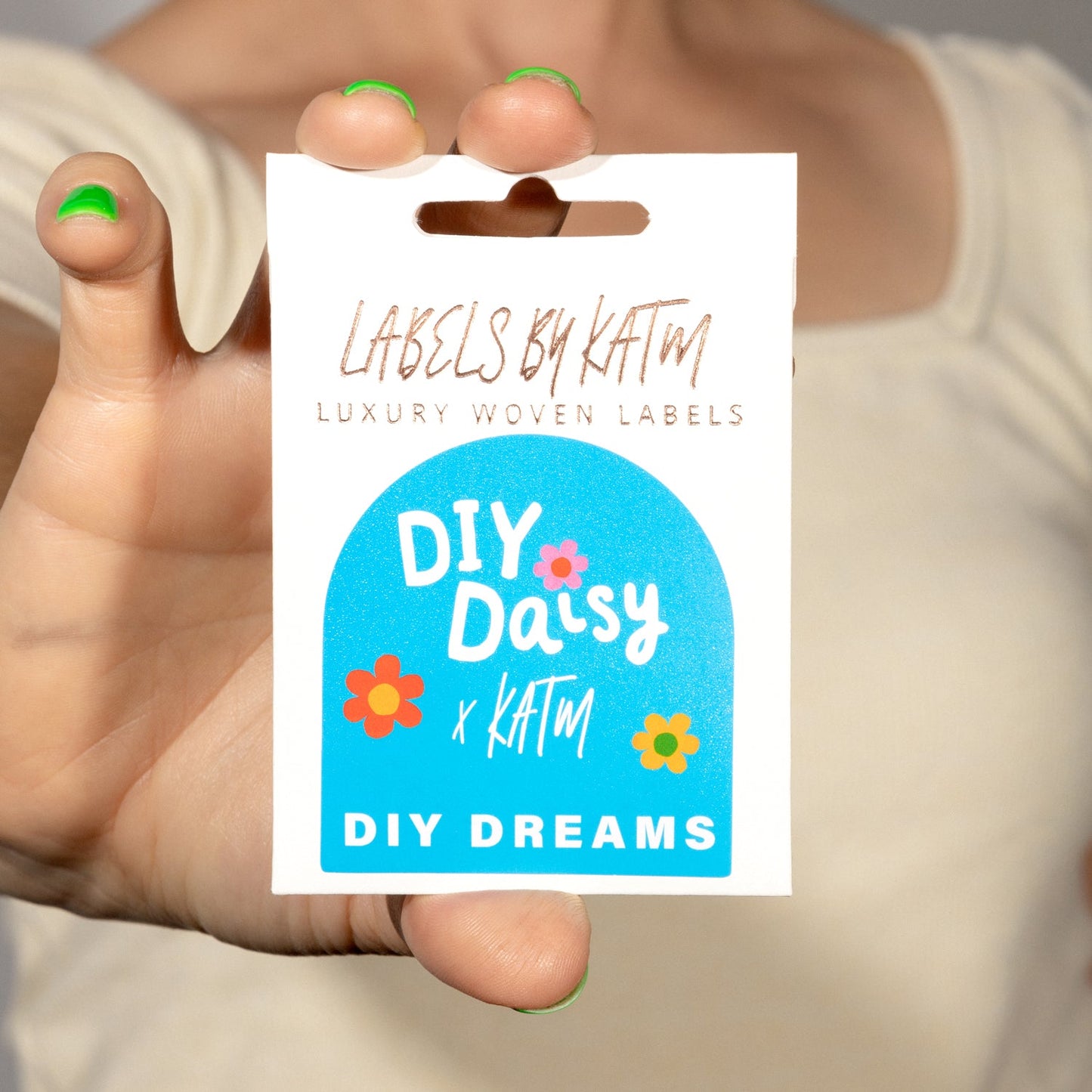 " DIY Dreams - KATM X DIY DAISY"  Limited Edition Artist Collection Woven Label Pack - Kylie And The Machine