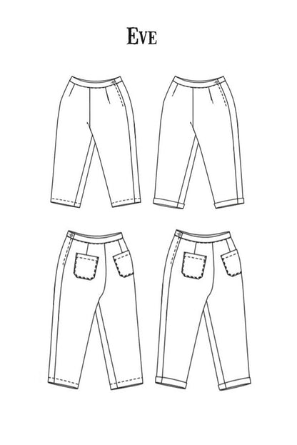 The Eve Trouser Womens PDF Pattern - Merchant & Mills