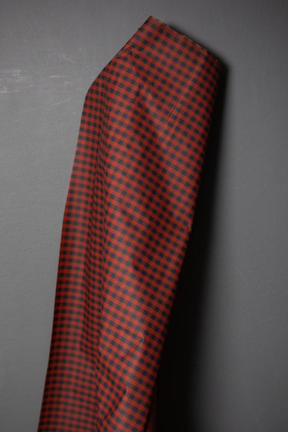 Gingham British Organic Cotton Traditional Oilskin - Founding Red - Merchant & Mills