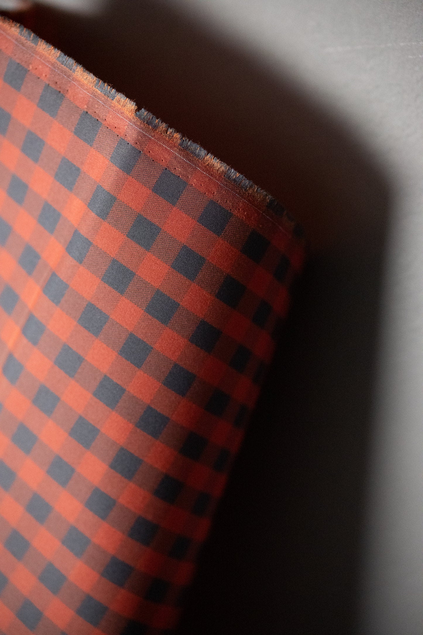 Gingham British Organic Cotton Traditional Oilskin - Founding Red - Merchant & Mills