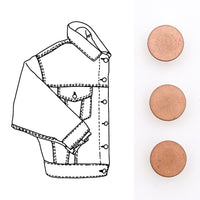 Denim Jacket Hardware Kit - Copper - Kylie And The Machine