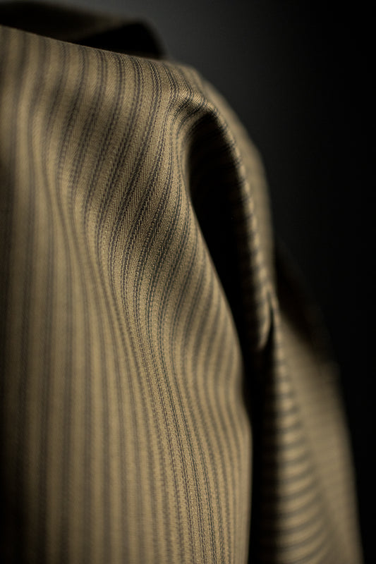 Overdyed Organic Cotton Ticking - Khaki - Merchant & Mills