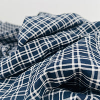 Yarn Dyed Organic Cotton Shirting - Oeko-Tex® - Japanese Import - Navy