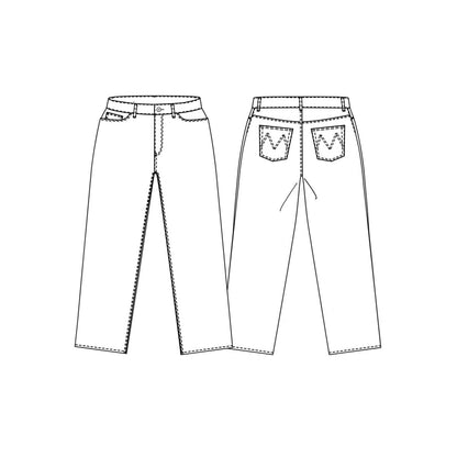 The Heroine Jeans Womens PDF Pattern - Merchant & Mills