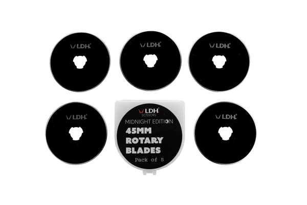 45mm Midnight Edition Rotary Blades - LDH Scissors - 1 Pack or 5 Pack
