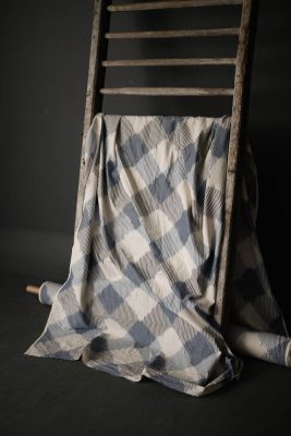 Mina Blue Ikat Indian Cotton - Merchant & Mills