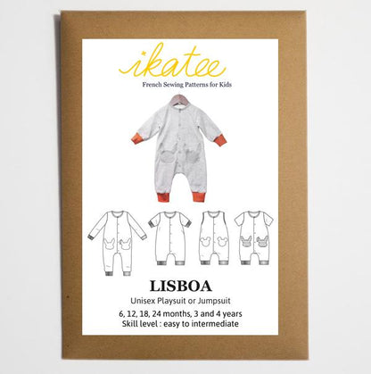 Lisboa Jumpsuit / Playsuit Sewing Pattern - Baby 6M/4Y - Ikatee