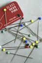 Glass Headed Pins 49mm - Sewply