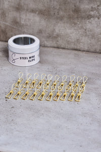 Steel Wire Clips - SMALL (6 colors) - Sewply