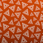 Cotton Panama - Oeko-Tex® - European Import -  TRIANGLES - Brick Red