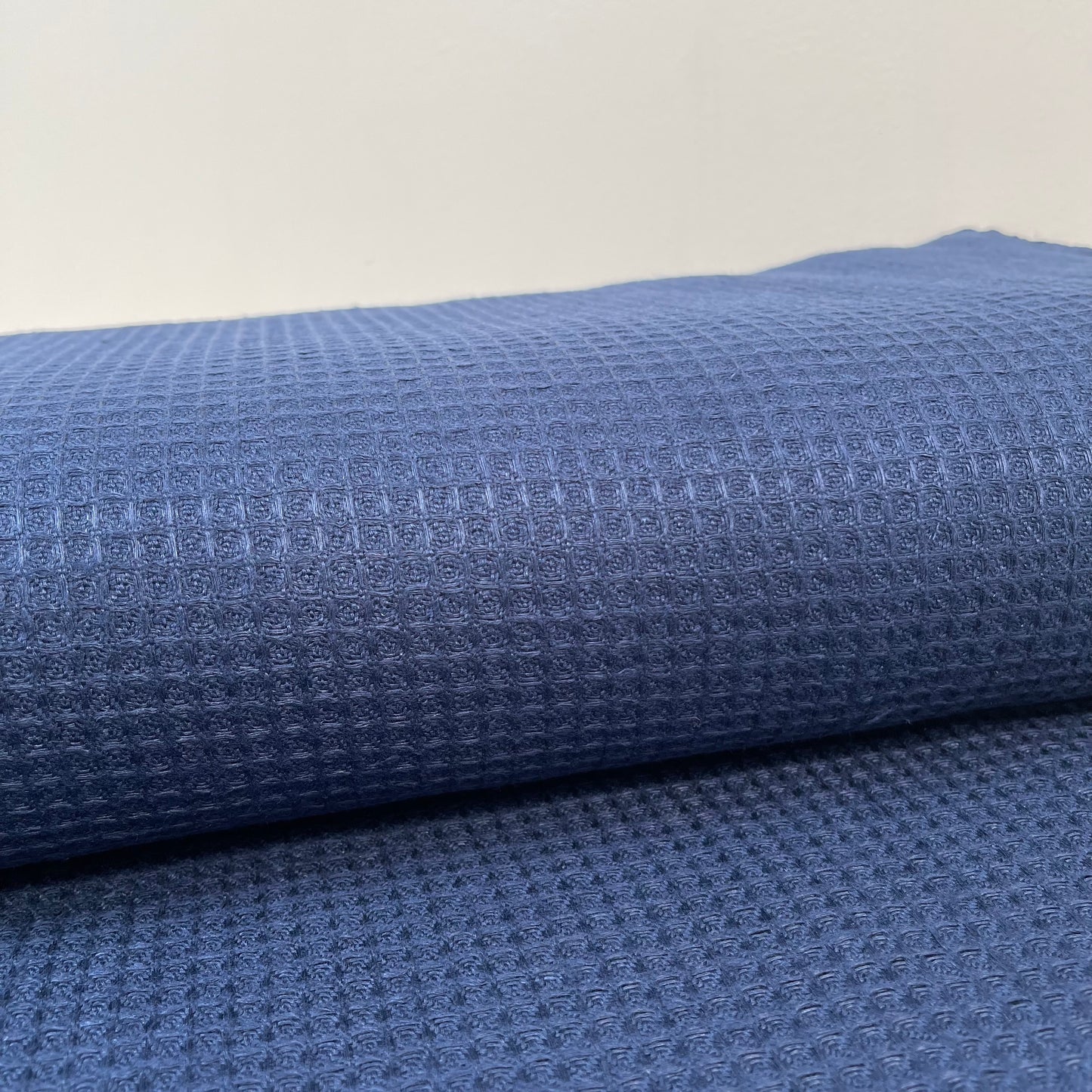 Waffle Linen 240gsm - Navy - European Import - Simplifi Fabric